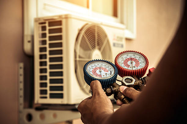Professional Ac Installation technician working in Morrisville, NY